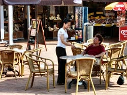 Uitzicht vanaf het terras van Wei Ming
